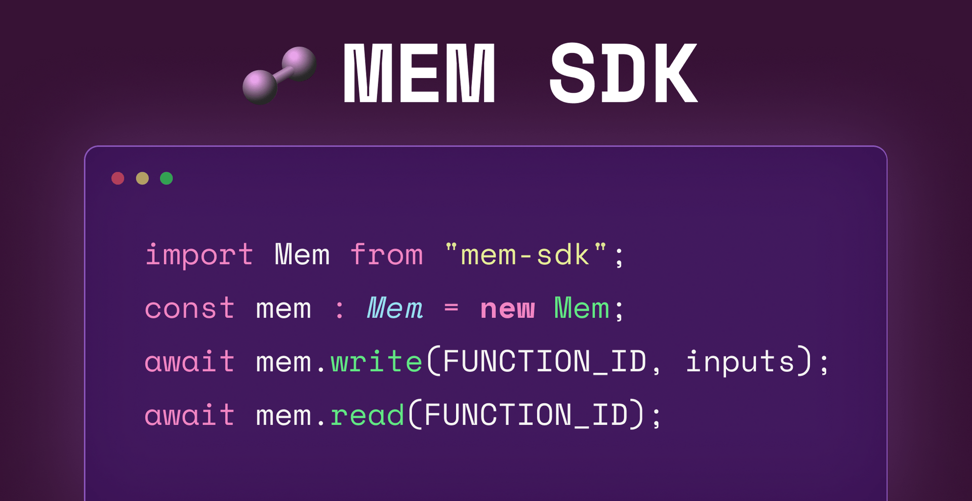 The MEM SDK is now live